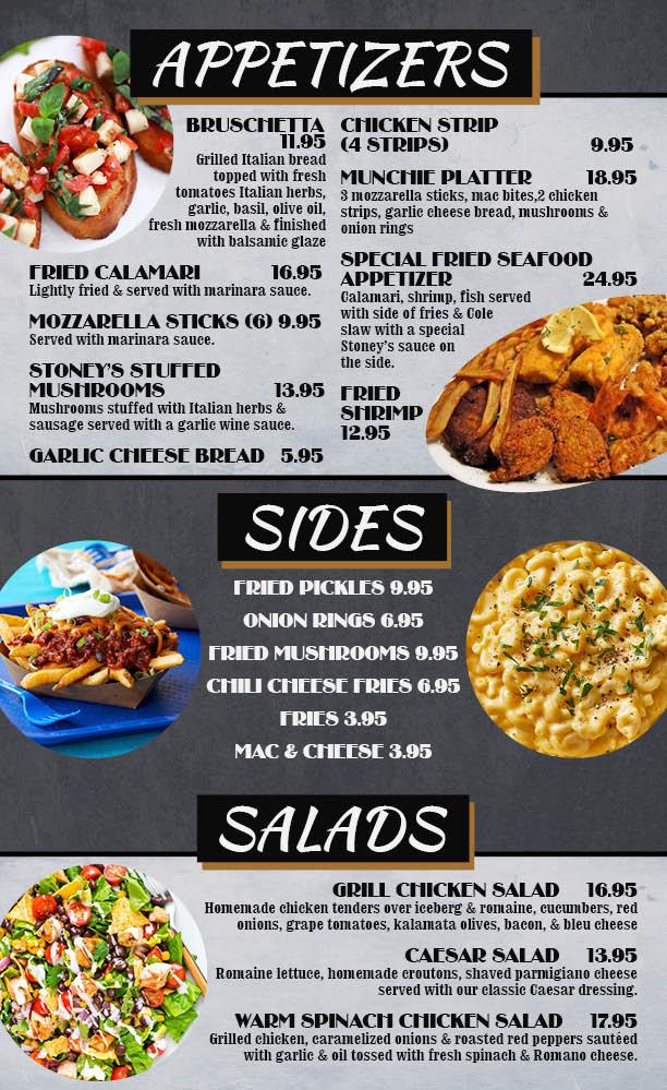 Stoney's Pizza & Gaming Parlor Menu image 2
